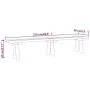 Banco de jardín madera maciza de pino impregnada 220 cm de vidaXL, Bancos de jardín - Ref: Foro24-318175, Precio: 86,32 €, De...