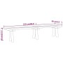 Garden bench solid impregnated pine wood 220 cm by vidaXL, garden benches - Ref: Foro24-318175, Price: 87,93 €, Discount: %