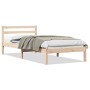 Estructura de cama con cabecero madera maciza pino 100x210 cm | Foro24.es | Tu tienda online para hogar, jardín y más Foro24.es