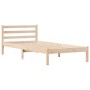 Estructura de cama con cabecero madera maciza pino 100x210 cm | Foro24.es | Tu tienda online para hogar, jardín y más Foro24.es