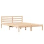Estructura de cama con cabecero madera maciza pino 140x210 cm | Foro24.es | Tu tienda online para hogar, jardín y más Foro24.es