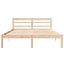 Estructura de cama con cabecero madera maciza pino 140x210 cm | Foro24.es | Tu tienda online para hogar, jardín y más Foro24.es