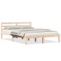 Estructura de cama con cabecero madera maciza pino 160x210 cm | Foro24.es | Tu tienda online para hogar, jardín y más Foro24.es