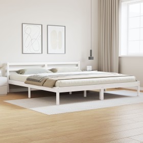 Estructura cama y cabecero madera maciza pino