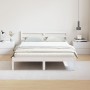 Estructura cama y cabecero madera maciza pino blanco 140x220cm | Foro24.es | Tu tienda online para hogar, jardín y más Foro24.es