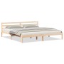 Estructura de cama con cabecero madera maciza pino 200x220 cm | Foro24.es | Tu tienda online para hogar, jardín y más Foro24.es
