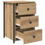 Mesa de Noche Roble Artesanal Madera elaborada Compacta Duradera by , Nightstands - Ref: Foro24-871259, Price: 70,77 €, Disco...