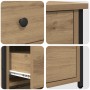Mesa de Noche Roble Artesanal Madera elaborada Compacta Duradera by , Nightstands - Ref: Foro24-871259, Price: 70,77 €, Disco...