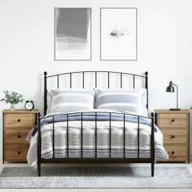 Mesas de Noche de Roble Artesanal Roble Artesanal Madera Elaborada by , Nightstands - Ref: Foro24-871260, Price: 129,54 €, Di...