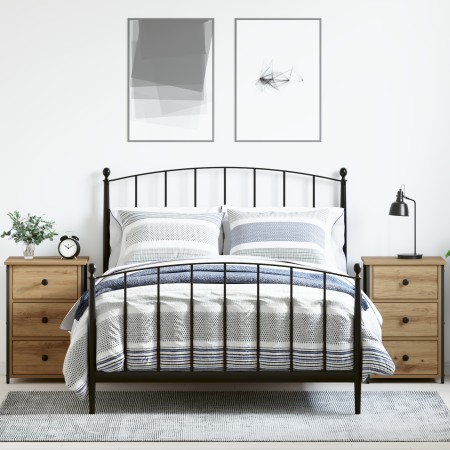 Mesas de Noche de Roble Artesanal Roble Artesanal Madera Elaborada by , Nightstands - Ref: Foro24-871260, Price: 129,54 €, Di...
