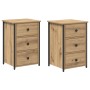 Mesas de Noche de Roble Artesanal Roble Artesanal Madera Elaborada by , Nightstands - Ref: Foro24-871260, Price: 129,54 €, Di...