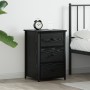 Mesita de Noche de Roble Negro Roble Negro MDF, Metal Compacta von , Nachttische - Ref: Foro24-871261, Preis: 75,17 €, Rabatt: %