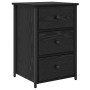 Mesita de Noche de Roble Negro Roble Negro MDF, Metal Compacta von , Nachttische - Ref: Foro24-871261, Preis: 75,17 €, Rabatt: %