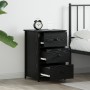Mesita de Noche de Roble Negro Roble Negro MDF, Metal Compacta von , Nachttische - Ref: Foro24-871261, Preis: 75,17 €, Rabatt: %
