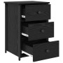 Mesita de Noche de Roble Negro Roble Negro MDF, Metal Compacta von , Nachttische - Ref: Foro24-871261, Preis: 75,17 €, Rabatt: %
