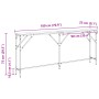 Mesa Consola Roble Macizo 180x23x75 cm Madera Ingenierizada von , Seitentische - Ref: Foro24-871327, Preis: 63,96 €, Rabatt: %