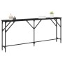 Mesa de Consola Roble Negro 180x23x75 cm Madera Ingeniería de , Mesas auxiliares - Ref: Foro24-871328, Precio: 67,84 €, Descu...