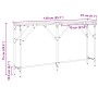 mesa consola Madera Vieja 140x23x75 cm Madera Ingenierizada von , Seitentische - Ref: Foro24-871333, Preis: 56,82 €, Rabatt: %