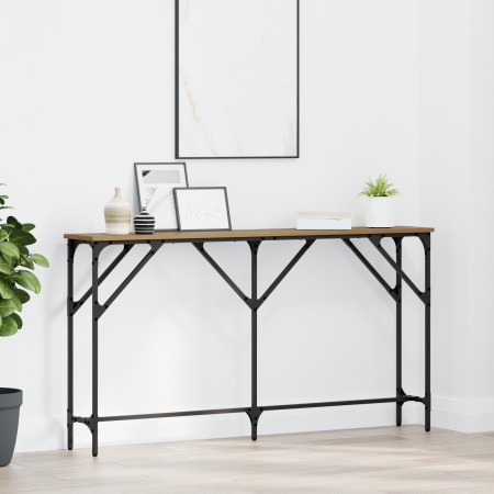 mesa consola Roble Artesanal 140x23x75 cm Madera Elaborada von , Seitentische - Ref: Foro24-871334, Preis: 56,82 €, Rabatt: %