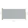 Gray retractable garden side awning 140x300 cm by vidaXL, Umbrellas - Ref: Foro24-317834, Price: 86,33 €, Discount: %