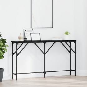 Mesa Consola Roble Negro 140x23x75 cm Madera Ingenierizada von , Seitentische - Ref: Foro24-871335, Preis: 60,37 €, Rabatt: %