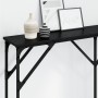 Mesa Consola Roble Negro 140x23x75 cm Madera Ingenierizada von , Seitentische - Ref: Foro24-871335, Preis: 60,37 €, Rabatt: %