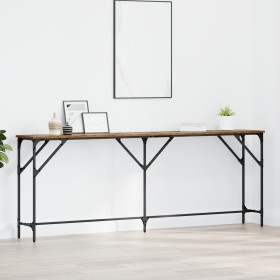 Mesa Consola Madera Vieja 200x29x75 cm Madera