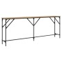 Mesa Consola Roble Artesanal 200x29x75 cm Madera Ingeniería by , Side tables - Ref: Foro24-871341, Price: 71,43 €, Discount: %