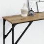 Mesa Consola Roble Artesanal 200x29x75 cm Madera Ingeniería by , Side tables - Ref: Foro24-871341, Price: 71,43 €, Discount: %