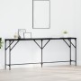 Mesa de Consola Roble Negro 200x29x75 cm Madera Elaborada by , Side tables - Ref: Foro24-871342, Price: 75,76 €, Discount: %