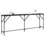 Mesa de Consola Roble Negro 200x29x75 cm Madera Elaborada by , Side tables - Ref: Foro24-871342, Price: 75,76 €, Discount: %
