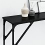 Mesa de Consola Roble Negro 200x29x75 cm Madera Elaborada by , Side tables - Ref: Foro24-871342, Price: 75,76 €, Discount: %