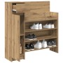 Zapatero Roble Hecho a Mano 100.5x28x100 cm Madera Dura von , Schuhregale und Schuhorganisatoren - Ref: Foro24-871387, Preis:...