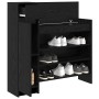 Zapatero Roble Negro 100.5x28x100 cm Madera MDF von , Schuhregale und Schuhorganisatoren - Ref: Foro24-871388, Preis: 113,39 ...