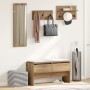 Conjunto de Muebles de Pasillo de 4 Piezas de Madera de Roble von , Bänke für Hallen und Lager - Ref: Foro24-871528, Preis: 1...