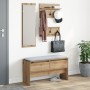 Conjunto de Muebles de Pasillo de 4 Piezas de Madera de Roble von , Bänke für Hallen und Lager - Ref: Foro24-871528, Preis: 1...