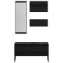 Conjunto de Muebles para Pasillo de 4 Piezas de en Madera de Roble Negro by , Benches for halls and storage - Ref: Foro24-871...