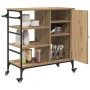 Carrito de cocina Roble Artesanal 87.5x38.5x84.5 cm Madera Elaborada von , Küchen- und Speisewagen - Ref: Foro24-871664, Prei...
