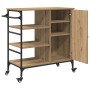 Carrito de cocina Roble Artesanal 87.5x38.5x84.5 cm Madera Elaborada von , Küchen- und Speisewagen - Ref: Foro24-871664, Prei...