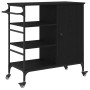 Carrito de Cocina Roble Negro 87.5x38.5x84.5 cm Madera Elaborada | Foro24.es | Tu tienda online para hogar, jardín y más Foro24.es