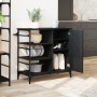 Carrito de Cocina Roble Negro 87.5x38.5x84.5 cm Madera Elaborada | Foro24.es | Tu tienda online para hogar, jardín y más Foro24.es