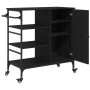Carrito de Cocina Roble Negro 87.5x38.5x84.5 cm Madera Elaborada | Foro24.es | Tu tienda online para hogar, jardín y más Foro24.es