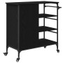 Carrito de Cocina Roble Negro 87.5x38.5x84.5 cm Madera Elaborada | Foro24.es | Tu tienda online para hogar, jardín y más Foro24.es