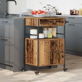 Carro de Cocina Madera Vieja 56x43x89.5 cm Madera Ingenierizada von , Küchen- und Speisewagen - Ref: Foro24-871666, Preis: 10...