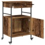 Carro de Cocina Madera Vieja 56x43x89.5 cm Madera Ingenierizada von , Küchen- und Speisewagen - Ref: Foro24-871666, Preis: 10...