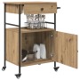 Carro de Cocina de Roble Artesanal 56x43x89.5 cm de Madera Compensada von , Küchen- und Speisewagen - Ref: Foro24-871667, Pre...