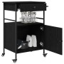 Carro de Cocina Roble Negro 56x43x89.5 cm Madera de Ingeniería von , Küchen- und Speisewagen - Ref: Foro24-871668, Preis: 111...
