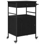 Carro de Cocina Roble Negro 56x43x89.5 cm Madera de Ingeniería von , Küchen- und Speisewagen - Ref: Foro24-871668, Preis: 111...