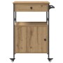 Carro de Cocina de Roble Artesanal 56x43x89.5 cm de Madera Compensada von , Küchen- und Speisewagen - Ref: Foro24-871667, Pre...
