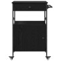 Carro de Cocina Roble Negro 56x43x89.5 cm Madera de Ingeniería von , Küchen- und Speisewagen - Ref: Foro24-871668, Preis: 111...